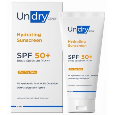 Undry: Hydrating Sunscreen For Dry Skin SPF 50 - 50gm