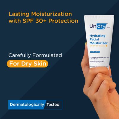 Undry: Facial Moisturizer With SPF 30+ - 80ml