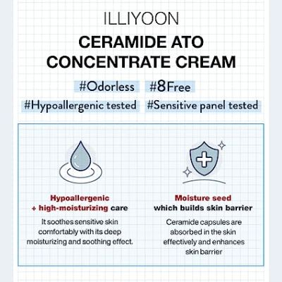 Illiyoon: Ceramide Ato Concentrate Cream - 200 ml