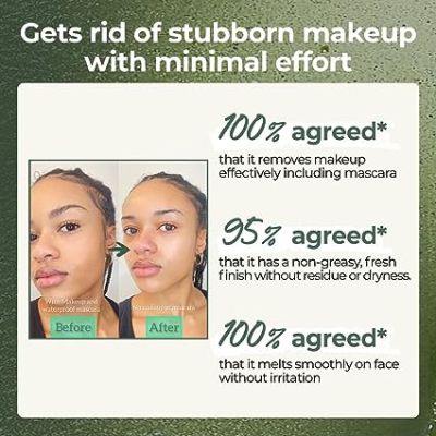 Numbuzin: Pore & Makeup Cleansing Balm with Green Tea & Charcoal - 85gm