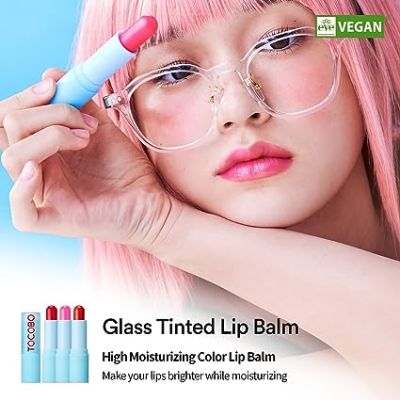 Tocobo: Glass Tinted Lip Balm - Flush Cherry - 19gm