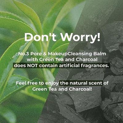 Numbuzin: Pore & Makeup Cleansing Balm with Green Tea & Charcoal - 85gm