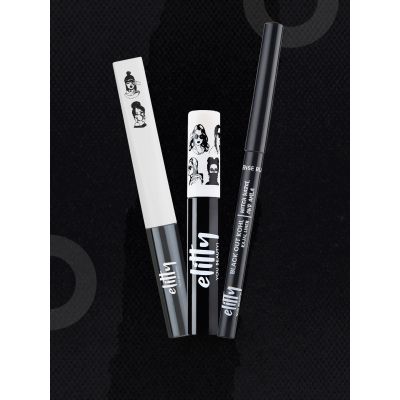 Elitty Beauty: Eye Gotta Feeling (Eyeliner, Kajal, Mascara) - Ultimate Black Combo