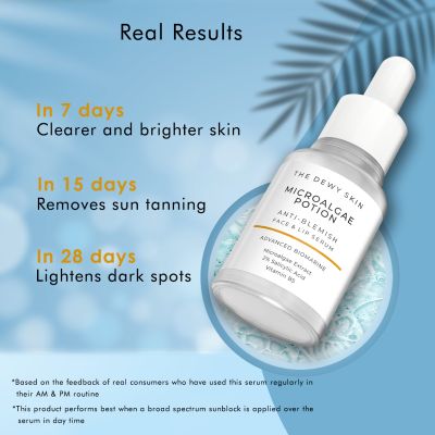 The Dewy Skin: Microalgae Potion Anti-Blemish Face & Lip Serum - 10ml