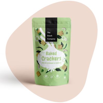 The Snack Company: Sour Cream Onion Crackers - 80gm