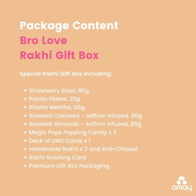 Omay Foods: Bro Love Rakhi Gift Box