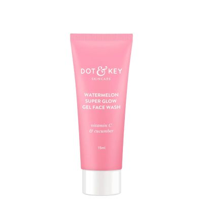 Dot & Key: Mini Watermelon Super Glow Gel Face Wash - 15ml
