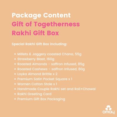 Omay Foods: Gift of Togetherness Bhai Bhabhi Rakhi Gift Box