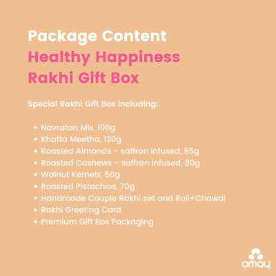 Omay Foods: Healthy Happiness Rakhi Bhai Bhabhi Gift Box