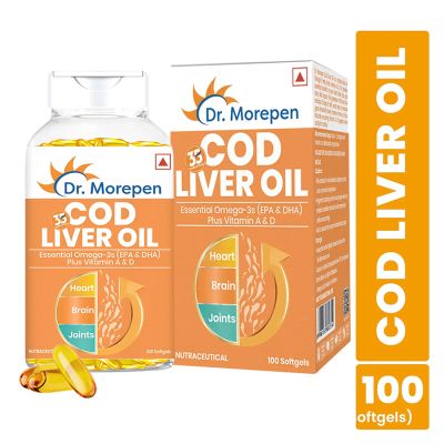 Dr. Morepen: COD Liver Oil Capsules - 100 Capsules