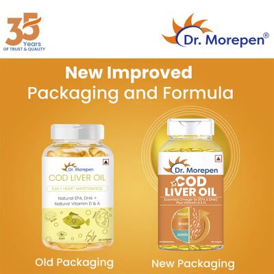 Dr. Morepen: COD Liver Oil Capsules - 100 Capsules