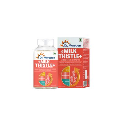 Dr. Morepen: Milk Thistle+  -  Liver Support Supplement - 60 Capsules