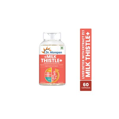 Dr. Morepen: Milk Thistle+  -  Liver Support Supplement - 60 Capsules