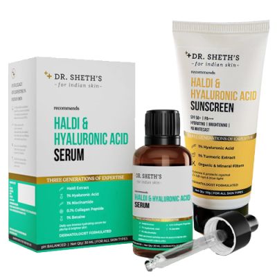 Dr. Sheth's: Haldi & Hyluronic Glow Combo