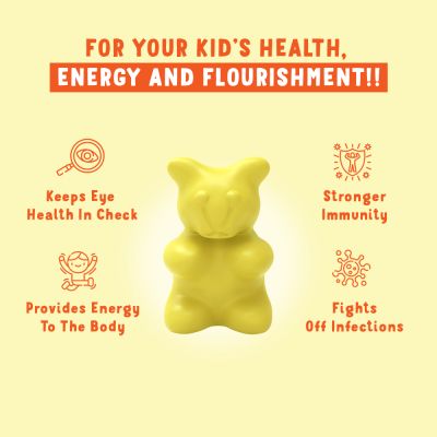 Power Gummies: Junior Multivitamin & Immunity Booster for Kids - Mango - 30 Gummies