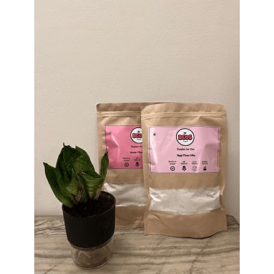 BCOS Foods: Jowar & Ragi Flour Mix Combo - 2kg each