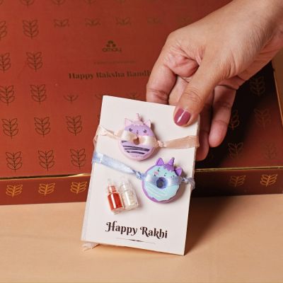 Omay Foods: Kids' Smiles & Snacks Rakhi Gift Box