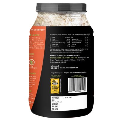 True Elements: Rolled Oats 1.2kg