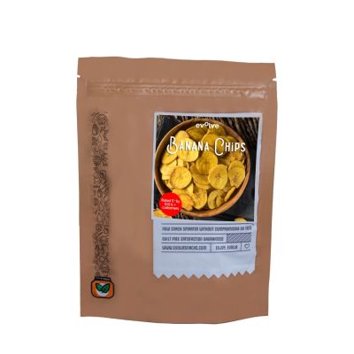 EVOLVE SNACKS: Vacuum Fried Banana Chips Combo - Pack of 4