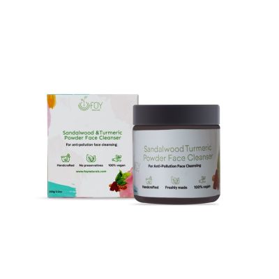 Foy Naturals: Sandalwood & Turmeric Powder Face Cleanser - 100g