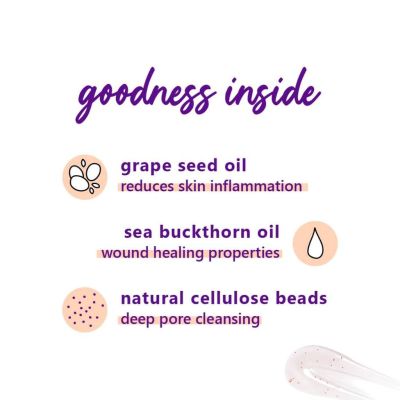 Plum: Grape Seed & Sea Buckthorn Scrub - 75ml