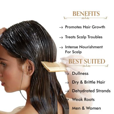 TAC - The Ayurveda Co.: Methi, Bhringraj & Amla Hair Mask - 200gm