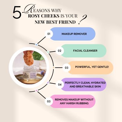 Bare Necessities: Rosy Cheeks Makeup Remover & Facial Cleanser - 40gm
