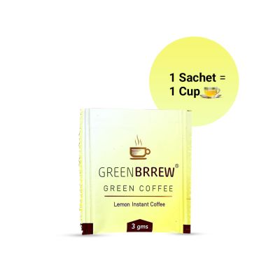 Greenbrrew: Instant Green Coffee - Lemon - 20 Sachets