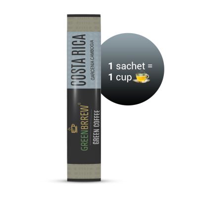 Greenbrrew: Instant Green Coffee - Garcinia Cambogia - 20 Sachets