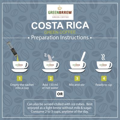 Greenbrrew: Instant Green Coffee - Garcinia Cambogia - 20 Sachets