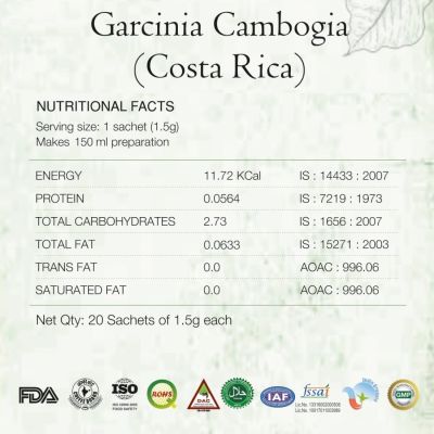 Greenbrrew: Instant Green Coffee - Garcinia Cambogia - 20 Sachets