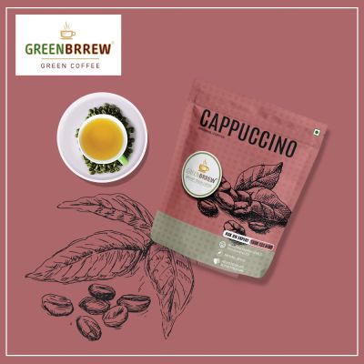 Greenbrrew: Instant Green Coffee - Cappuccino - 20 Sachets