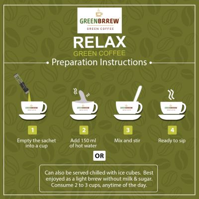 Greenbrrew: Instant Green Coffee - Tulsi - 20 Sachets