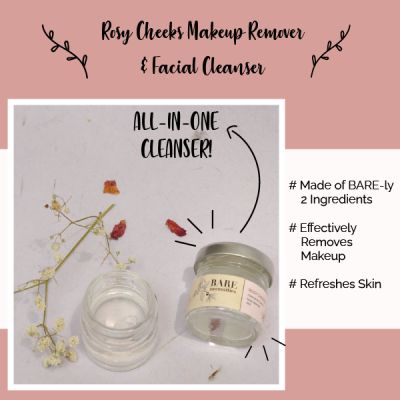 Bare Necessities: Rosy Cheeks Makeup Remover & Facial Cleanser - 40gm