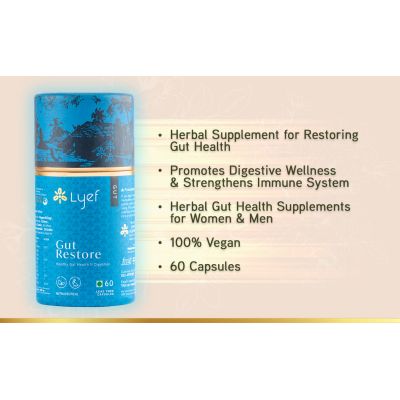 LYEF Wellness: Gut Restore Capsule - 60 Capsules