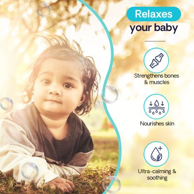 Shishu: 100% Natural Soothing Baby Masaage oil with Velvet Flower Extract - 200 ml