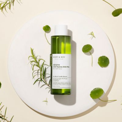 Mary&May: Vegan Cica Tea Tree AHA PHA Toner - 200ml