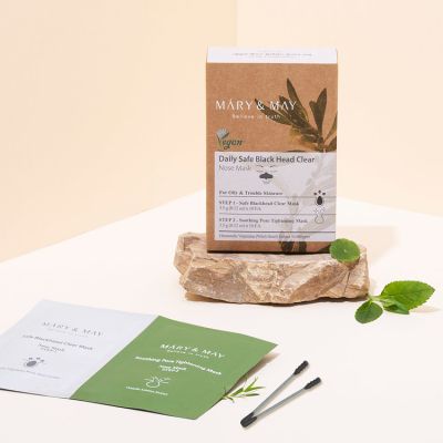 Mary&May: Daily Safe Blackhead Clear Nose Mask - 10 Sheets