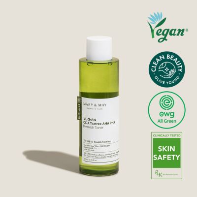 Mary&May: Vegan Cica Tea Tree AHA PHA Toner - 200ml