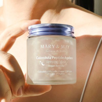 Mary&May: Calendula Peptide Ageless Sleeping Mask - 110gm Mary&May: Calendula Peptide Ageless Sleeping Mask - 110gm