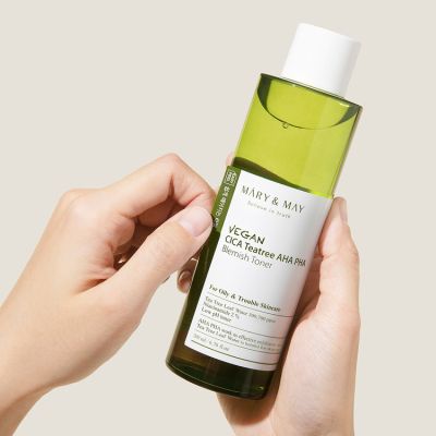 Mary&May: Vegan Cica Tea Tree AHA PHA Toner - 200ml
