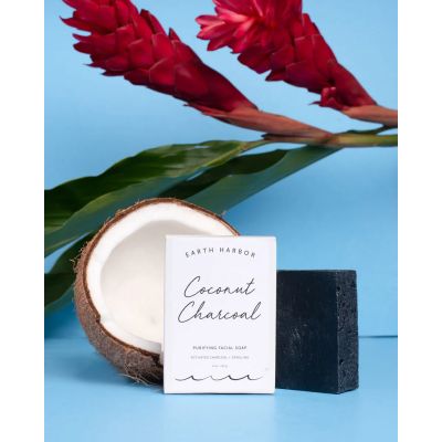 Earth Harbour: Coconut Charcoal Purifying Facial Soap - 113gm