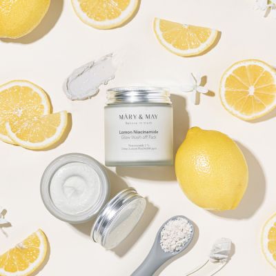 Mary&May: Lemon Niacinamide Glow Wash Off Pack - 125gm