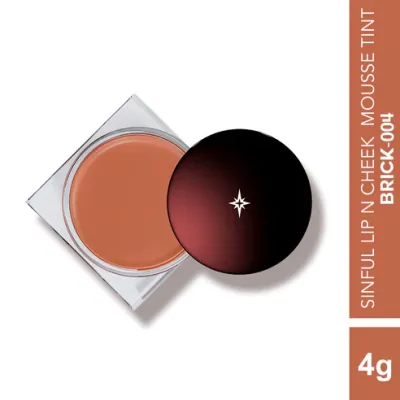 Colorbar: Sinful Lip N Cheek Mousse Tint Brick 004 - 4gm