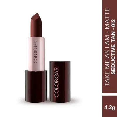 Colorbar: Take Me As I Am Vegan Matte Lipstick Seductive Tan 012 - 4.2gm