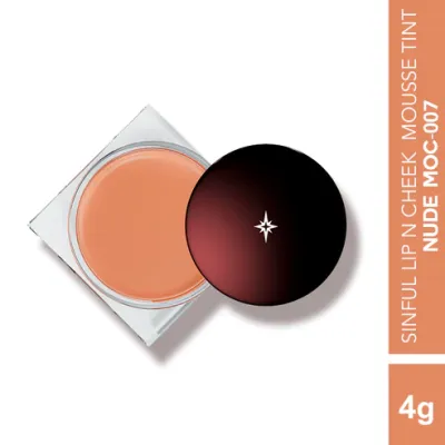 Colorbar: Sinful Lip N Cheek Mousse Tint Nude Moc 007 - 4gm