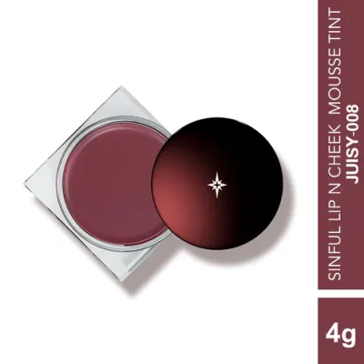 Colorbar: Sinful Lip N Cheek Mousse Tint Juisy 008 - 4gm