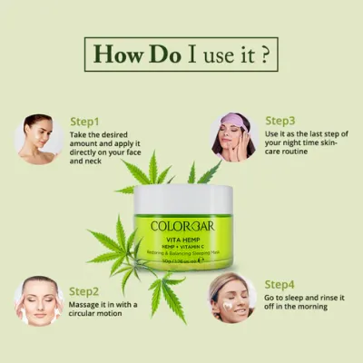 Colorbar: Vita Hemp Restoring & Balancing Sleeping Mask - 50gm