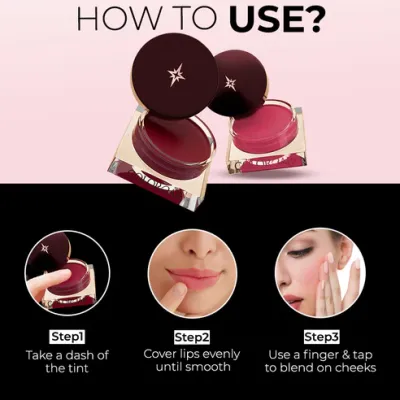 Colorbar: Sinful Lip N Cheek Mousse Tint Cherry 001 - 4gm