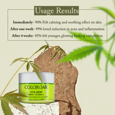Colorbar: Vita Hemp Restoring & Balancing Clay Mask - 50gm